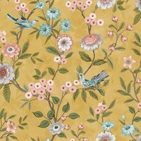 Fine Décor Eleanor Floral Wallpaper in Duck Egg Blue