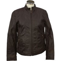 Eastern Counties Leather Women's Standing Collar Jacket in Brown | Size: 20