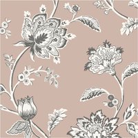 Fine Décor Juliette Floral Textured Wallpaper in Pink