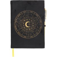 Something Different Astrology Wheel Obsidian Notebook & Pen Set in Black