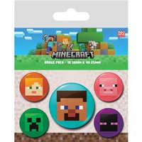 Minecraft Faces Badge (Pack of 5)