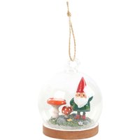 Something Different Glass Gnome Hanging Dration in Green