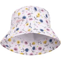 Trespass Zebdee Floral Bucket Hat in Off-White | Size: 2-4 Years