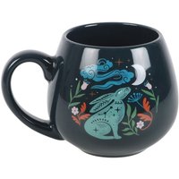 Something Different Midnight Hare Rounded Mug in Black
