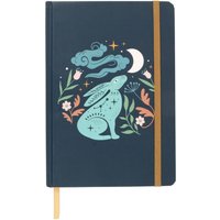 Something Different Midnight Hare A5 Notebook in Blue