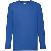 Fruit of the Loom Value Long-Sleeved T-Shirt in Blue | Size: 3-4 Years
