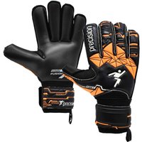 Precision Men's Fusion X Roll Finger Protect Goalkeeper Gloves in Jet Black | Size: 8