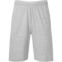 Fruit of the Loom Men's Iconic Jersey Shorts in Grey | Size: Small