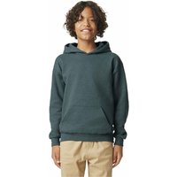 Gildan Softstyle Plain Midweight Hoodie in Grey | Size: 7-8 Years