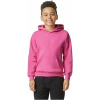 Gildan Softstyle Plain Midweight Hoodie in Pink | Size: 5-6 Years