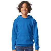 Gildan Softstyle Plain Midweight Hoodie in Blue | Size: 5-6 Years