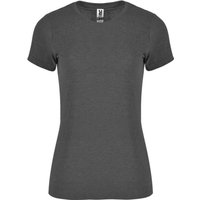 ROLY Women's Fox Heather Short-Sleeved T-Shirt in Black | Size: XL