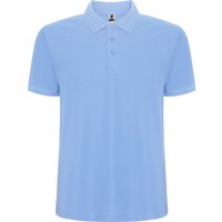 ROLY Pegaso Premium Short-Sleeved Polo Shirt in Light Blue | Size: 7-8 Years