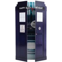 Doctor Who Tardis Birthday Card in Blue