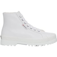 Superga Women's 2341 Alpina Vegan Leather Trainers in White | Size: 7