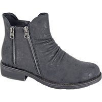 Cipriata Women's Agatina Floral Ankle Boots in Black | Size: 8