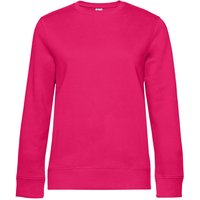 B&C Women's Queen Crew Neck Sweatshirt in Pink | Size: Small