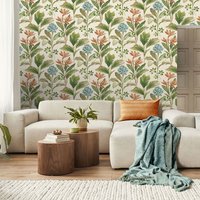 Belgravia Oliana Floral Wallpaper in Green