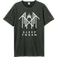Amplified Men's Crystalina Logo Sleep Token T-Shirt in Charcoal | Size: 2XL