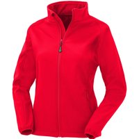 Result Women's Printable Soft Shell Jacket in Red | Size: Small