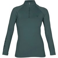 Aubrion Girl's Eltar Base Layer Top in Green | Size: 9-10 Years