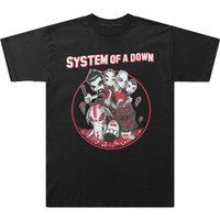 System Of A Down Men's Mushroom People T-Shirt in Black | Size: Medium