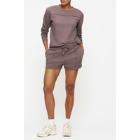 Knickerbox Women's Jessica Cotton Sweat Shorts in Brown | Size: 16