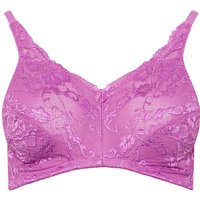 Yours Women's Lace Full Cup Bra in Pink | Size: 40D