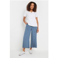 M&Co Women's Wide Leg Culottes in Blue | Size: 14
