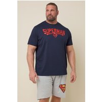 BadRhino Men's Superman Pyjama Set in Dark Navy | Size: 3XL