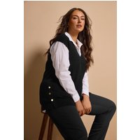 Button Detail Knitted Vest