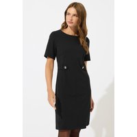 Button Detail Tailored Dress