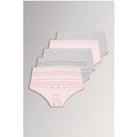 Yours Women's 5 Pack Fairisle Full Briefs in Grey | Size: 18-20