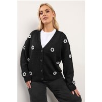 Yours Applique Flower Cardigan