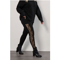 Yours Lace Side Stripe Leggings