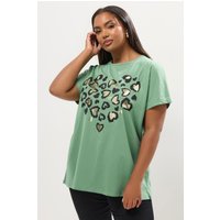 Heart Print T Shirt