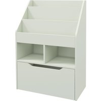 Bookshelf Bookcase Storage Drawer Wheels Toy Organiser