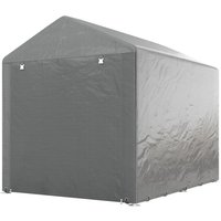 OUTSUNNY 1.6 x 2.2m Garden Storage Shed Portable Shed Tent, Light Grey