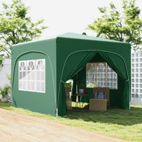 OUTSUNNY 3 x 3(m) UPF50+ Pop Up Gazebo with Sides & Carry Bag, Dark Green