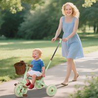 Trike Adjustable Parent Handle Basket