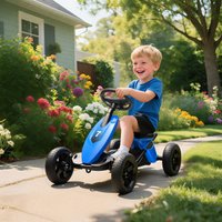 Go kart Silent EVA Wheels Metal Frame Easy Pedal Control