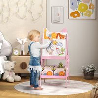 2 1 Easel Whiteboard Chalkboard Storage Boxes