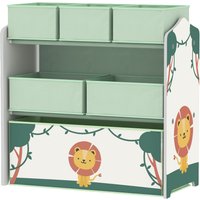 3 Tier Storage Shelf 6 Removable Fabric Boxes