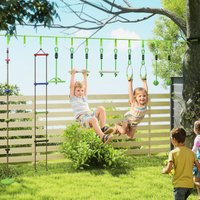 Obstacle Course 10PCs Slackline Kit Pack