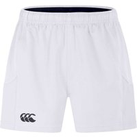 Canterbury Men's Professional Polyester Rugby Shorts in White | Size: Medium