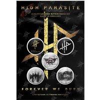 High Parasite Forever We Burn Badge (Pack of 5)