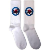 The Jam Women's Target Logo Terrycloth Socks in White | Size: 7-11