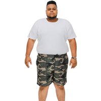D555 Men's Kody Camo All-Over Print Kingsize Swim Shorts in Green | Size: 3XL
