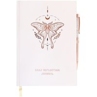 Something Different Daily Reflection Luna Moth Journal in Pale Pink