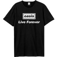 Amplified Men's Live Forever Oasis T-Shirt in Black | Size: 2XL